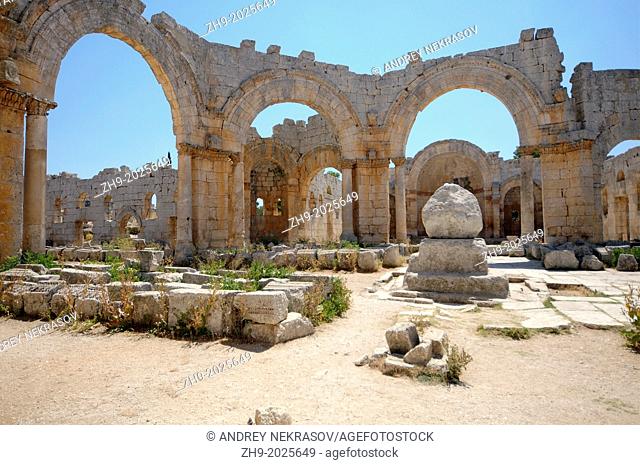 The pillar of Saint Simeon Stylites, Syria