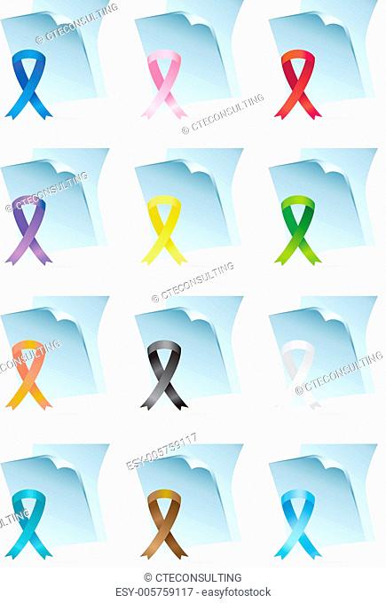 Awareness Ribbon Icons