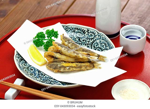 japanese fried fish dish, Mehikari No Karaage