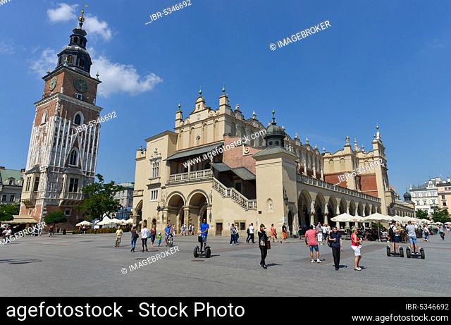 City Hall Tower, Cloth Halls, Main Market Square, Krakow, Poland, Europe