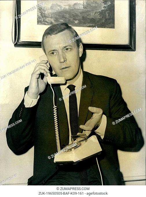 May 05, 1965 - Britain's New Luxury 'Trimphone' telephones to be tested in London.: Britain's first 'Trimphones' the latest de lux telephones will shortly be...