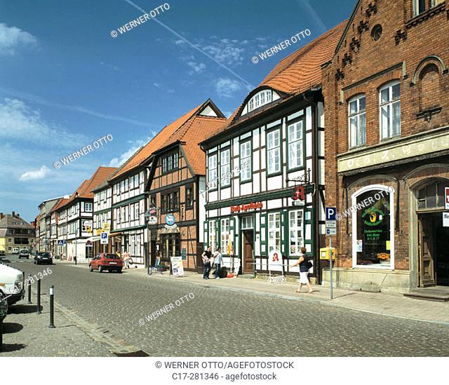 Marktplatz, Grabow, Mecklenburg-Western Pomerania, Germany
