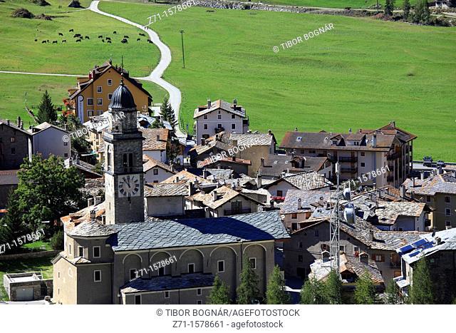 Italy, Aosta Valley, Cogne, village