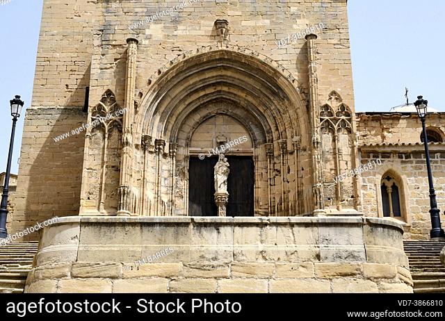 Caspe, Colegiata de Santa Maria la Mayor del Pilar (gothic, 12-18th century)s. Bajo Aragon, Zaragoza, Aragon, Spain