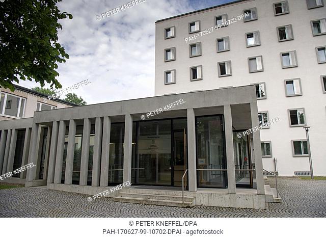 View of the regional court, where a trial against a suspected gang of traffickers has started, in Traunstein, Germany, 27 June 2017