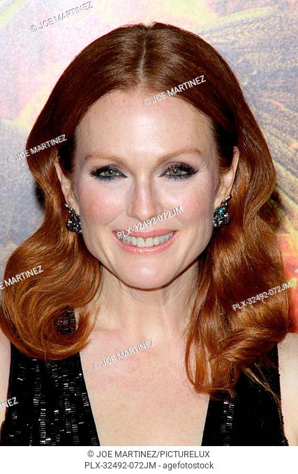 Julianne Moore at the Lionsgate premiere of The Hunger Games: Mockingjay - Part 1 held at Nokia Theatre L.A. Live in Los Angeles, CA, November 17, 2014