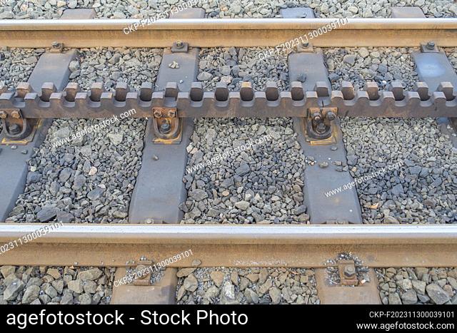 track, rails, steel railway sleepers on the cog railway from Tanvald to Korenov and Harrachov (CTK Photo/Libor Sojka)