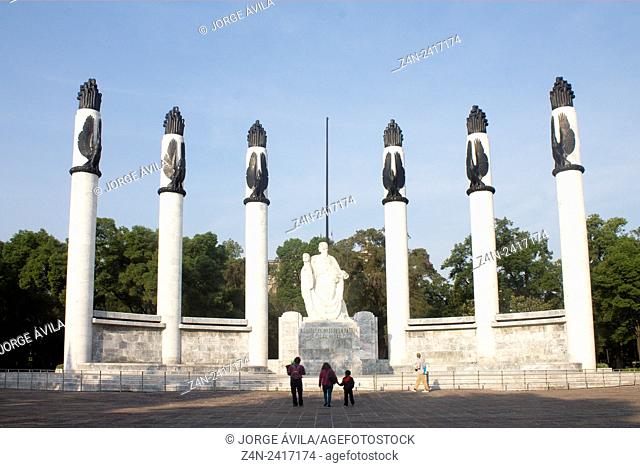 Niños Heroes Monument, Heroic Cadets Memorial in Chapultepec Park, Mexico City, Mexico