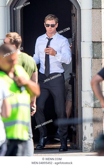 Chris Hemsworth is spotted on the streets of London on Day one of shooting for the new Men in Black Movie. Featuring: Chris Hemsworth Where: London