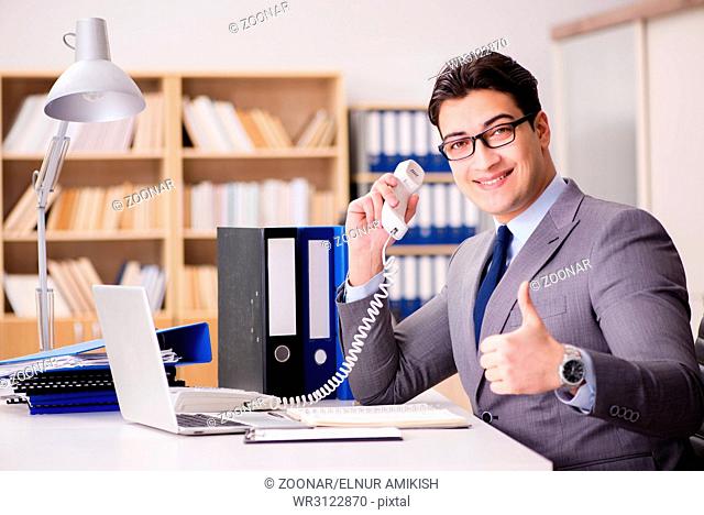 Businessman working in the office