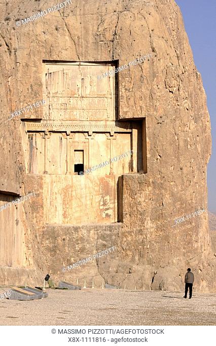 The tombs of the kings in the Naqsh-e Rostam necropolis near Persepolis, Iran