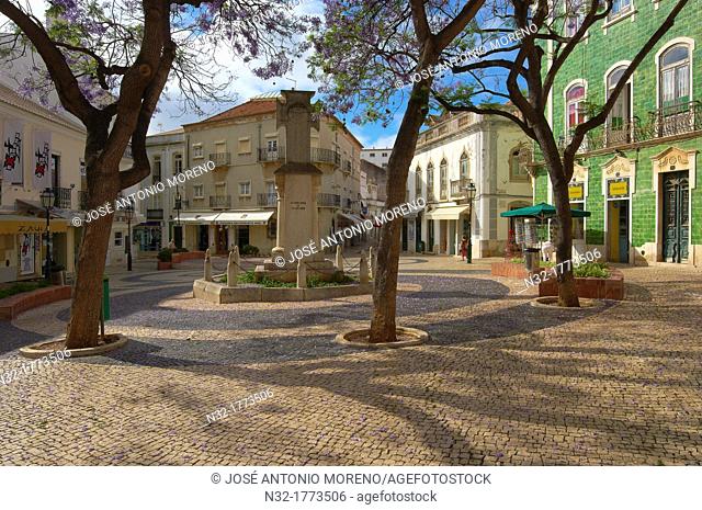 Luis de Camoes Square, Lagos, Algarve, Portugal, Europe