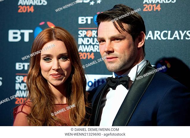 BT Sport Industry Awards held at Battersea Evolution - Arrivals. Featuring: Una Foden,  Ben Foden Where: London, United Kingdom When: 08 May 2014 Credit: Daniel...