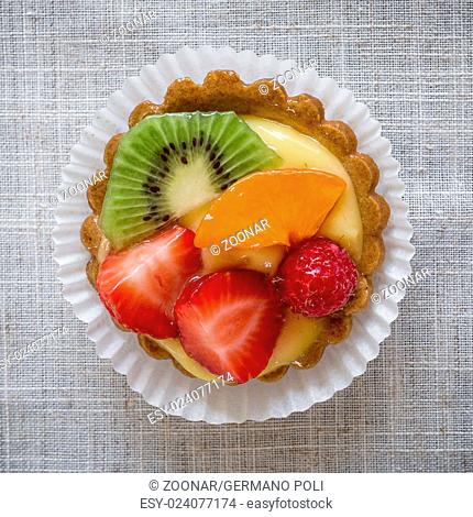 Pastry with fruit