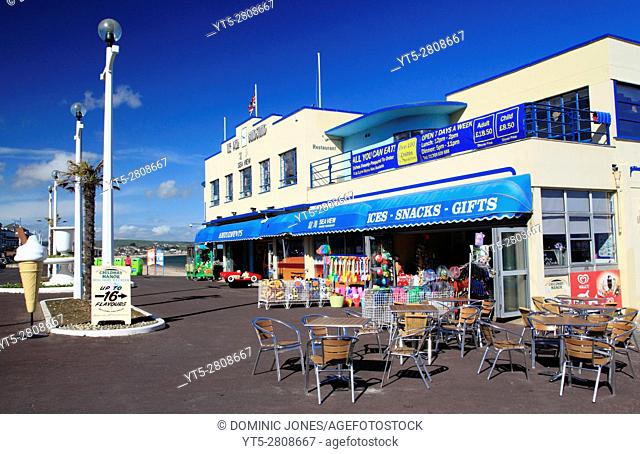 The Pier Bandstand on Weymouth Beach, Weymouth, Dorset, England, Europe