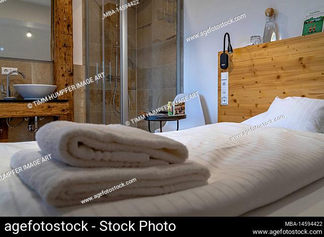 Europe, Germany, Southern Germany, Baden-Wuerttemberg, Black Forest, Rooms at the Thurner Inn on the Thurner Pass