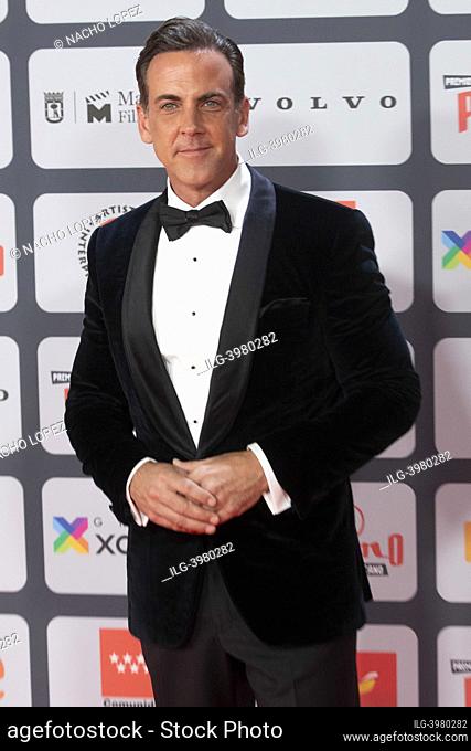 Carlos Ponce attends the red carpet of Platino Awards for Ibero-American Cinema 2022 at IFEMA Palacio Municipal on May 1, 2022 in Madrid, Spain
