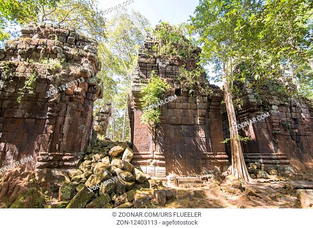 the Khmer Temples of Koh Ker east of the Town of Srayong west of the city Preah Vihear in Northwaest Cambodia. Cambodia, Sra Em, November, 2017