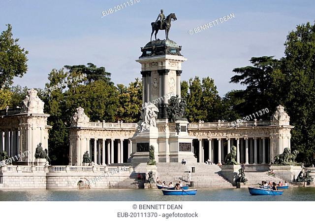 Monument to Alfonso XII at Retiro Park