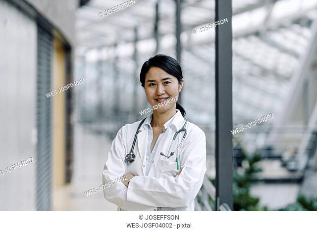 Portrait of a confident female doctor