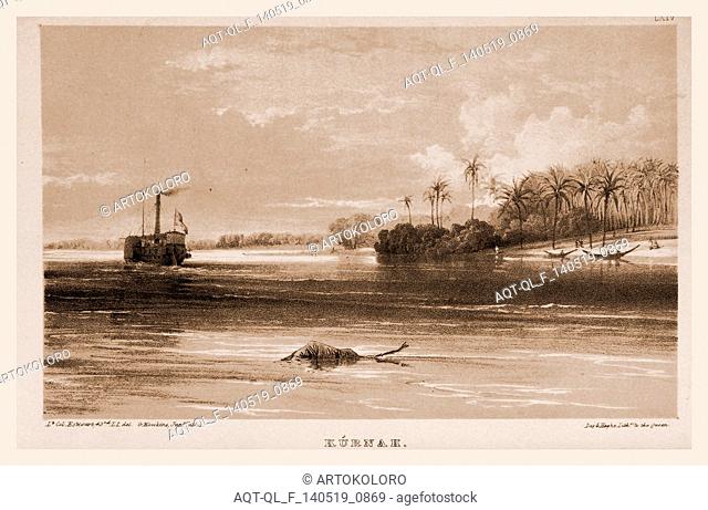 Kurnah, Narrative of the Euphrates Expedition carried on by Order of the British Government during the years 1835, 1836, and 1837, 19th century engraving