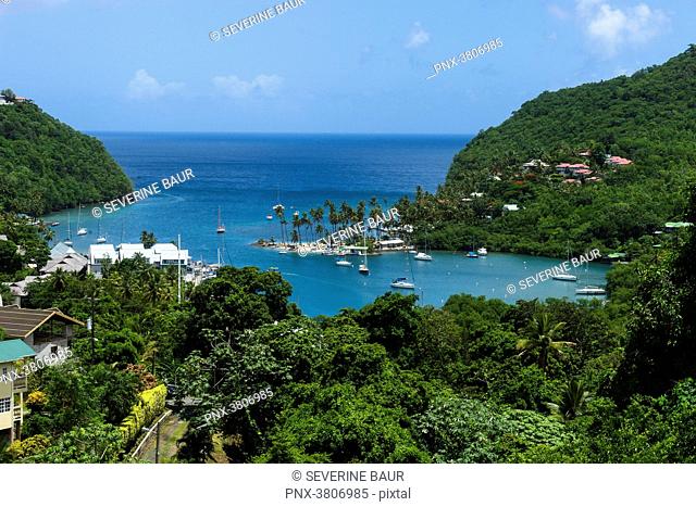 View Marigot Bay, SAinte-Lucia, West Indies