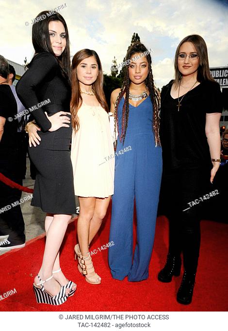 Gypsy Otero, Chelsey Amaro, Kiana Brown and Sarah Moore attend the Janoskians: Untold and Untrue premiere at the Bruin Theatre on August 25th