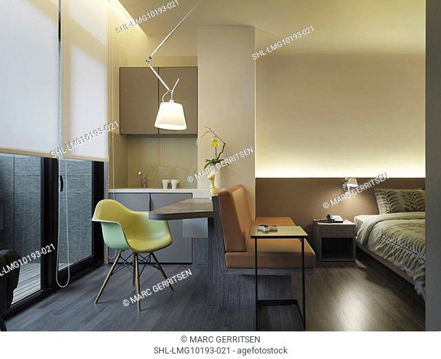 Interior modern studio size apartment style home