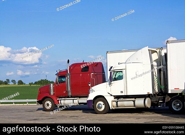 Trucks on the parking lot