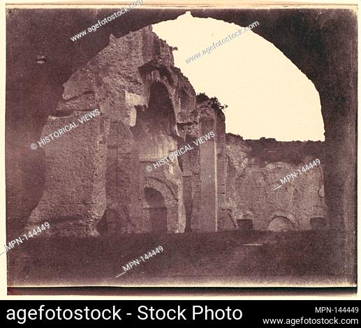 [Basilica of Constantine, Rome]. Artist: Unknown (British); Date: 1850s; Medium: Salted paper print from paper negative; Classification: Photographs