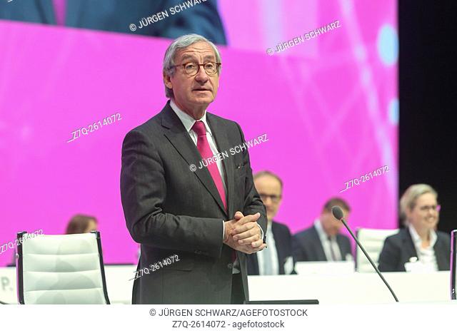 Deutsche Telekom supervisory board chairman Ulrich Lehner, AGM, Cologne, 21. 05. 2015