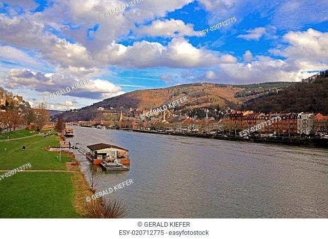 Der Neckar in Heidelberg