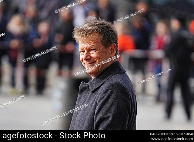 31 March 2023, Berlin: Richard Lutz, Chairman of the Board of Deutsche Bahn AG, waits for the farewell of King Charles III at Berlin Central Station