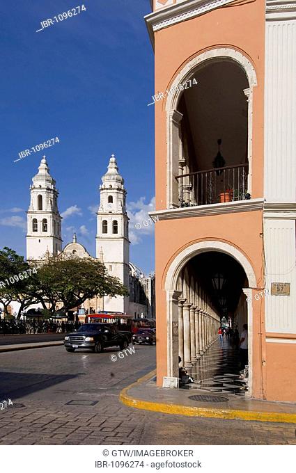Historic town of Campeche, Cathedral of Nuestra Senora de la Concepcion, Province of Campeche, Yucatan peninsula, Mexico