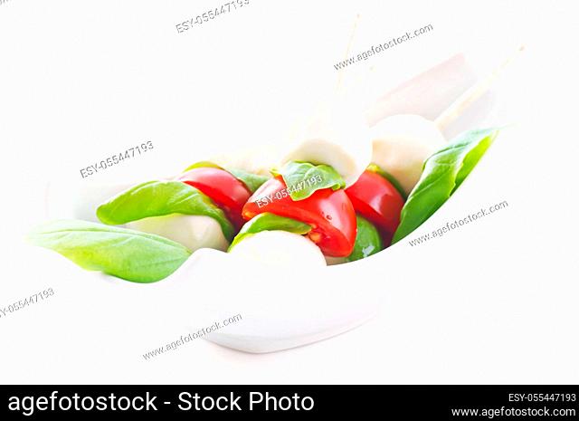 tomato and mozzarella, caprese