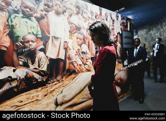Annalena Baerbock (Buendnis 90/The Greens), Federal Foreign Minister, taken during a visit to the genocide memorial in Kigali, December 18, 2023