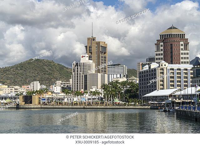 cityscape and Waterfront, Port Louis, Mauritius, Africa