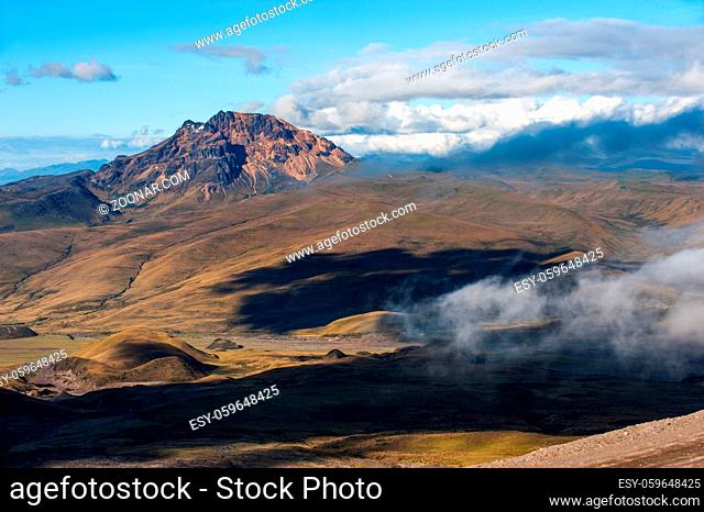 Sinchulagua Volcano, Andean Highlands of Ecuador, South America