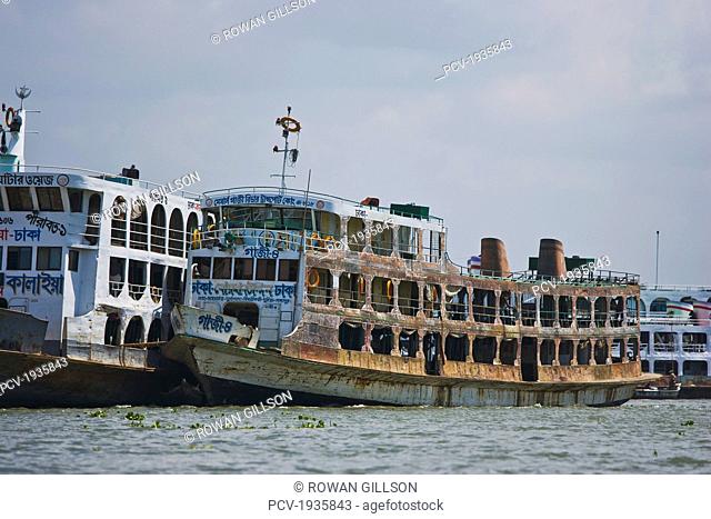 Boat On Buriganga River, Dhaka, Bangladesh