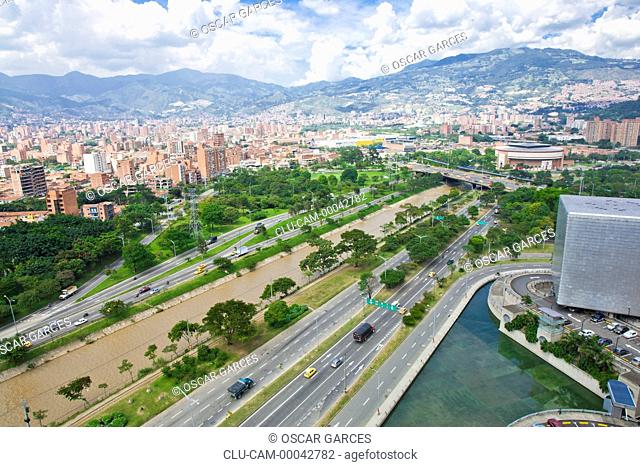 Panoramic of the City Medellin, Antioquia, Colombia