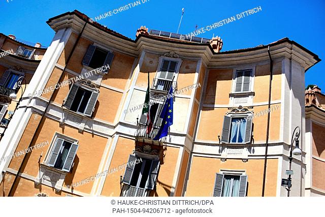 Administration building of the italian gendarmerie Carabinieri at the Piazza di Sant'Ignazio in Rome (Italy), 18 July 2017. | usage worldwide