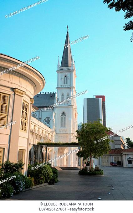 Traditional city church in Singapore