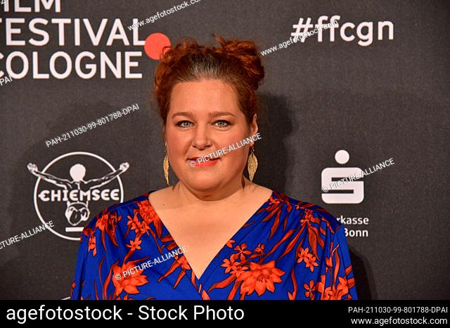 28 October 2021, North Rhine-Westphalia, Cologne: Actress Nadja Zwanziger comes to the Film Festival Cologne Awards ceremony Photo: Horst Galuschka/dpa/Horst...