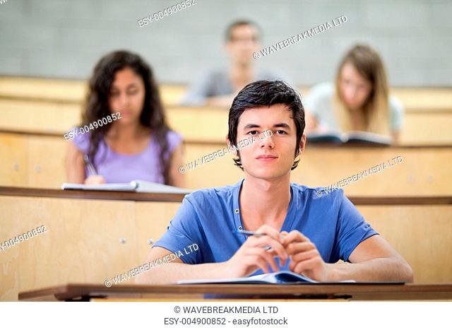 Focused students during a lecture