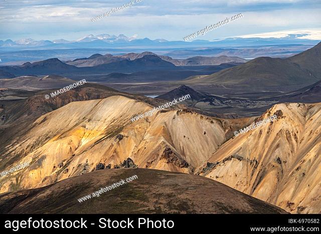 Rhyolite Mountains, Landmannalaugar, Fjallabak, Icelandic Highlands, Iceland, Europe