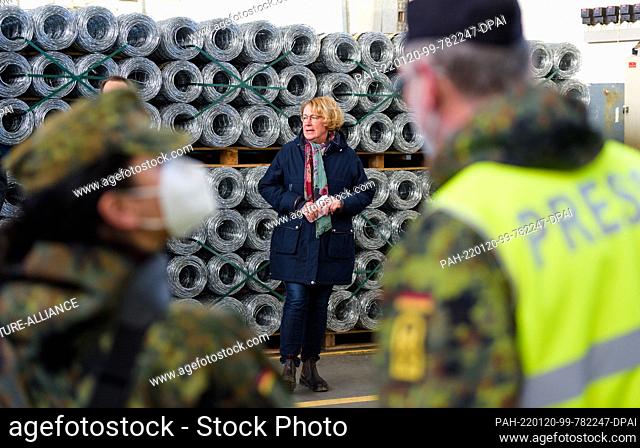 20 January 2022, Lower Saxony, Bad Fallingbostel: Barbara Otte-Kinast (CDU), Minister of Agriculture in Lower Saxony, speaks at a press event on the delivery of...