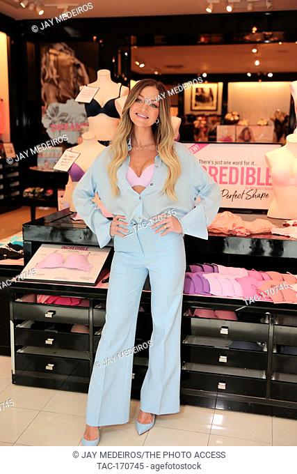 Erika Costell joins Victoria's Secret Angel Alexina Graham to celebrate the newest bra collection Incredible by Victoria's Secret on April 18