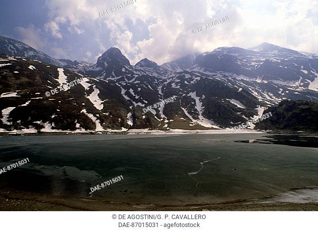 Malciaussia artificial lake, Viu valley, Usseglio, Lanzo valleys, Piedmont, Italy