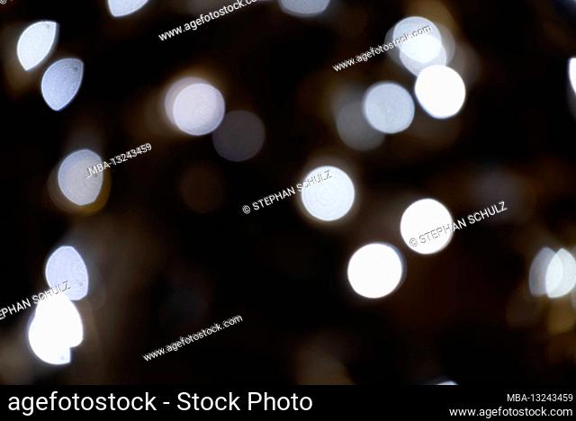 Abstract background with white lights
