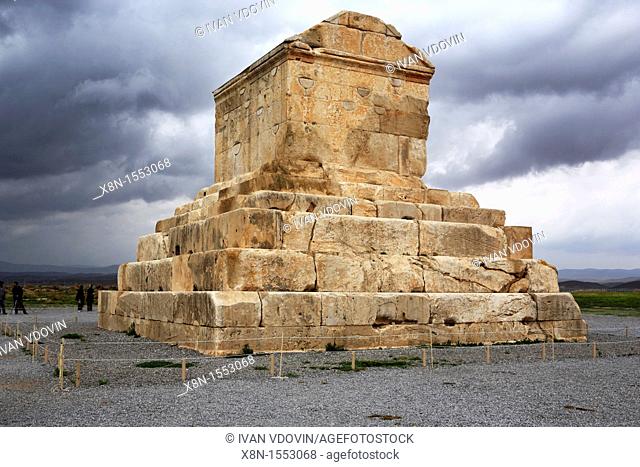Tomb of Cyrus the Great 6th century BC, UNESCO World Heritage Site, Pasargadae, province Fars, Iran